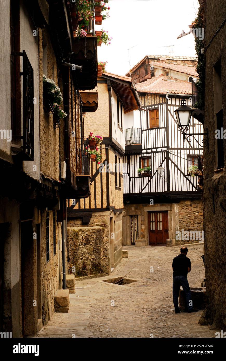 Dorf La Alberca, Salamanca, Spanien Stockfoto