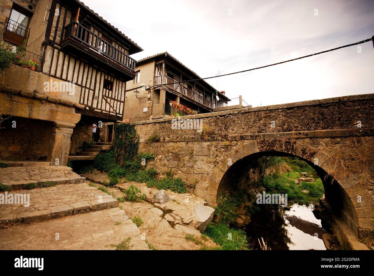 Dorf La Alberca, Salamanca, Spanien Stockfoto