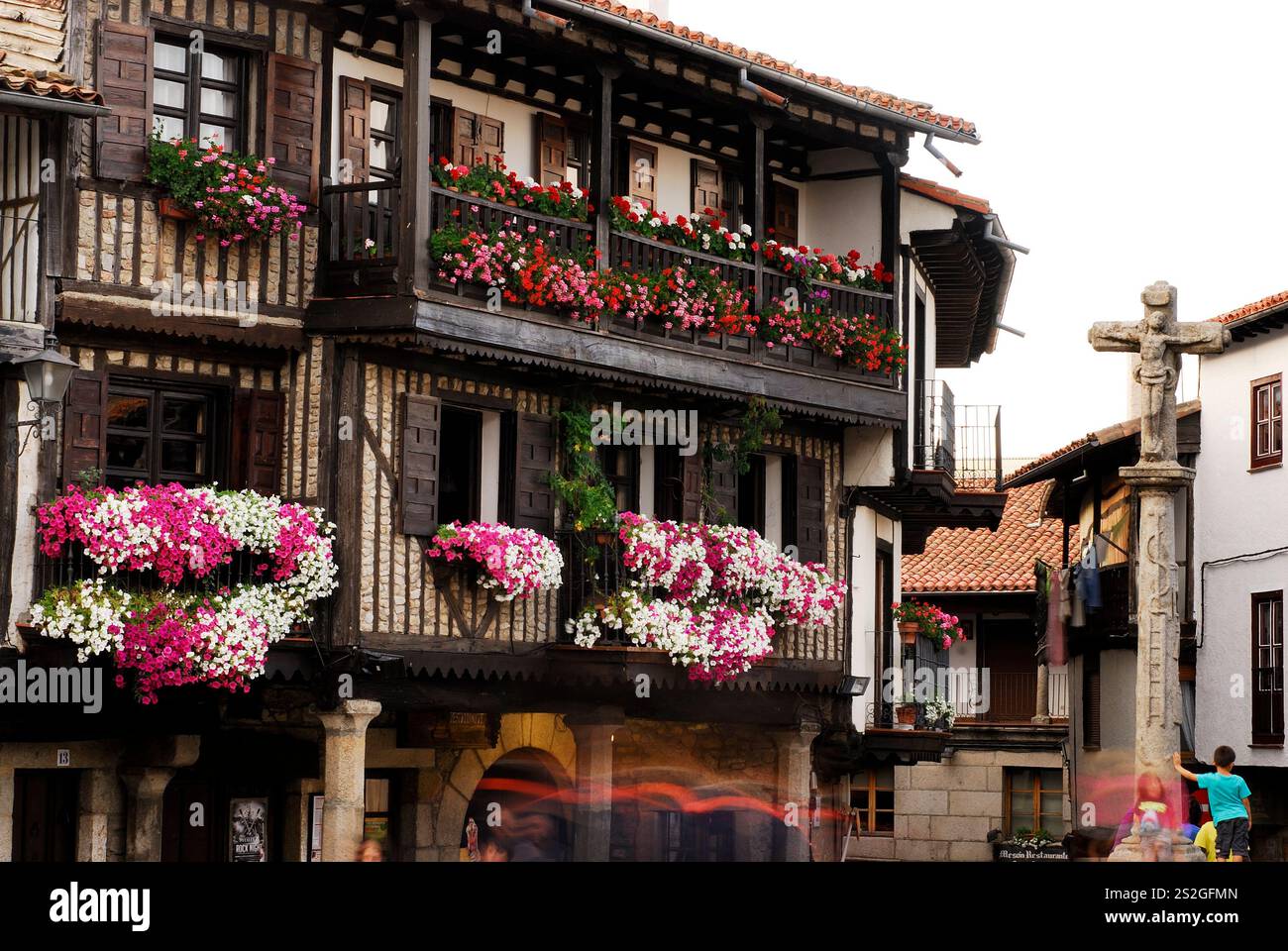 Dorf La Alberca, Salamanca, Spanien Stockfoto