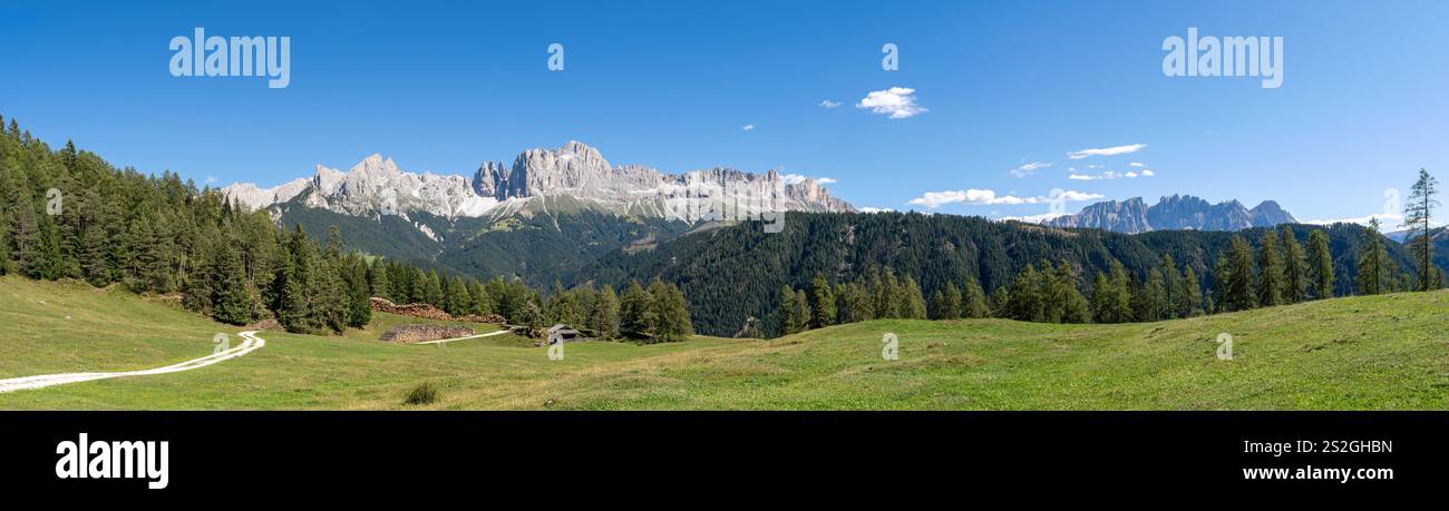 Panoramabild der Landschaft in Südtirol, Italien, Europa Stockfoto