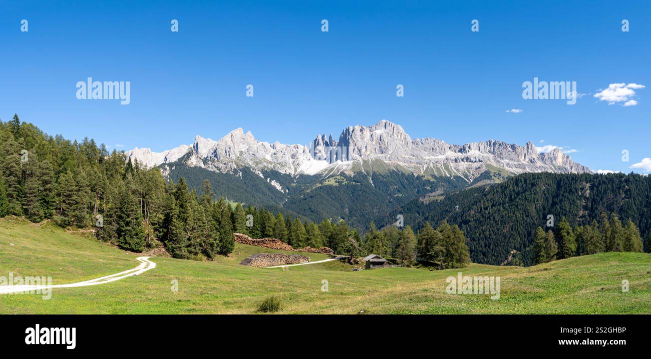 Panoramabild der Landschaft in Südtirol, Italien, Europa Stockfoto