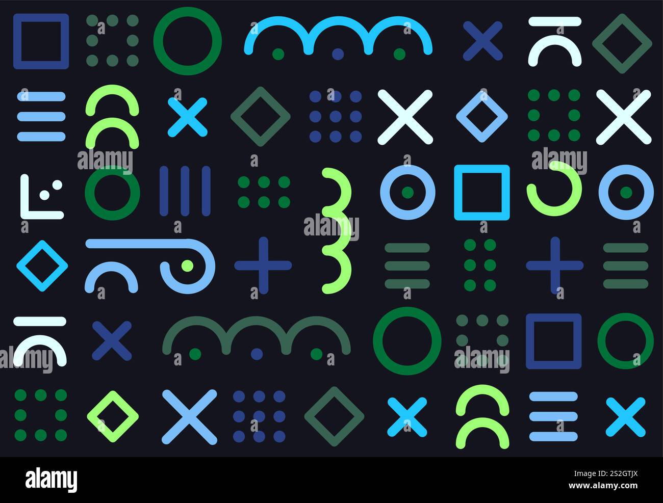 Kreativer, nahtloser, farbenfroher und unterhaltsamer Kunsthintergrund im minimalistischen Stil. Doodle-Muster Stock Vektor