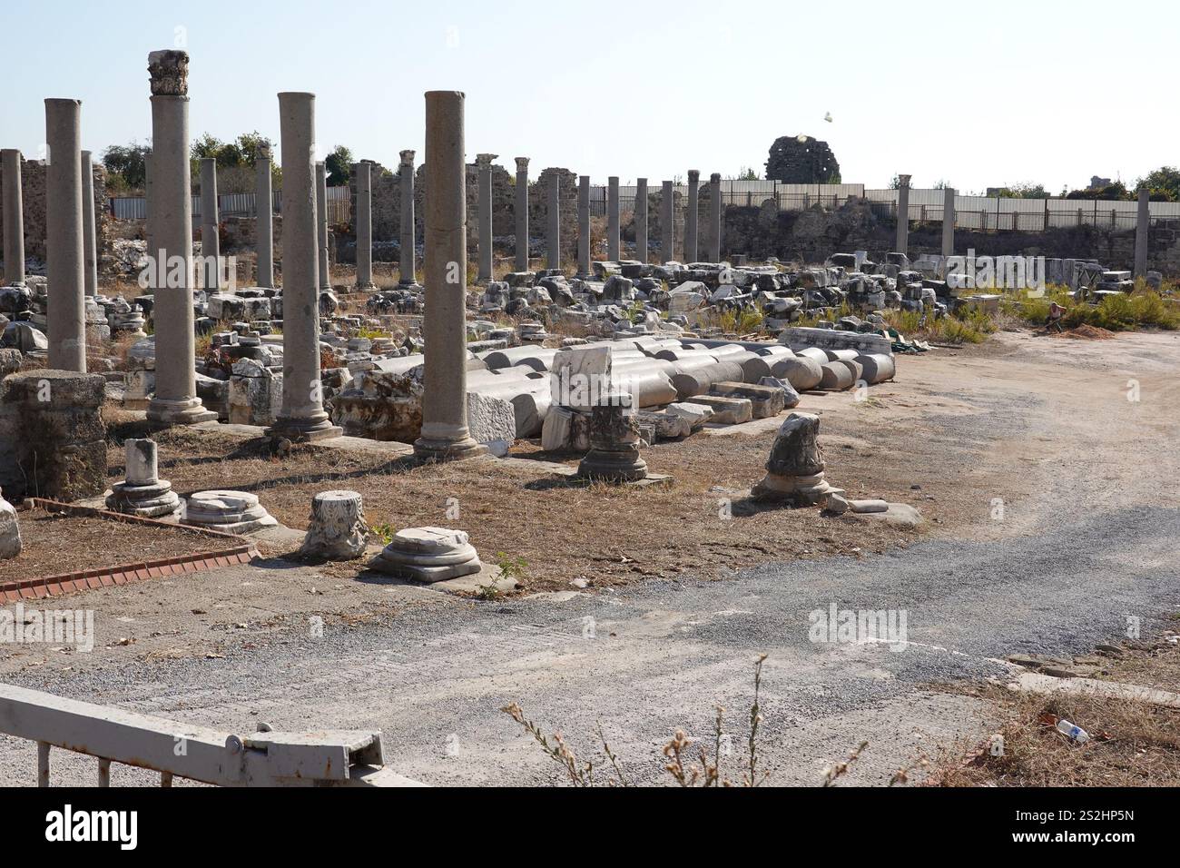 Ort des Apollo-Tempels, Side, Antalya, Türkei Stockfoto