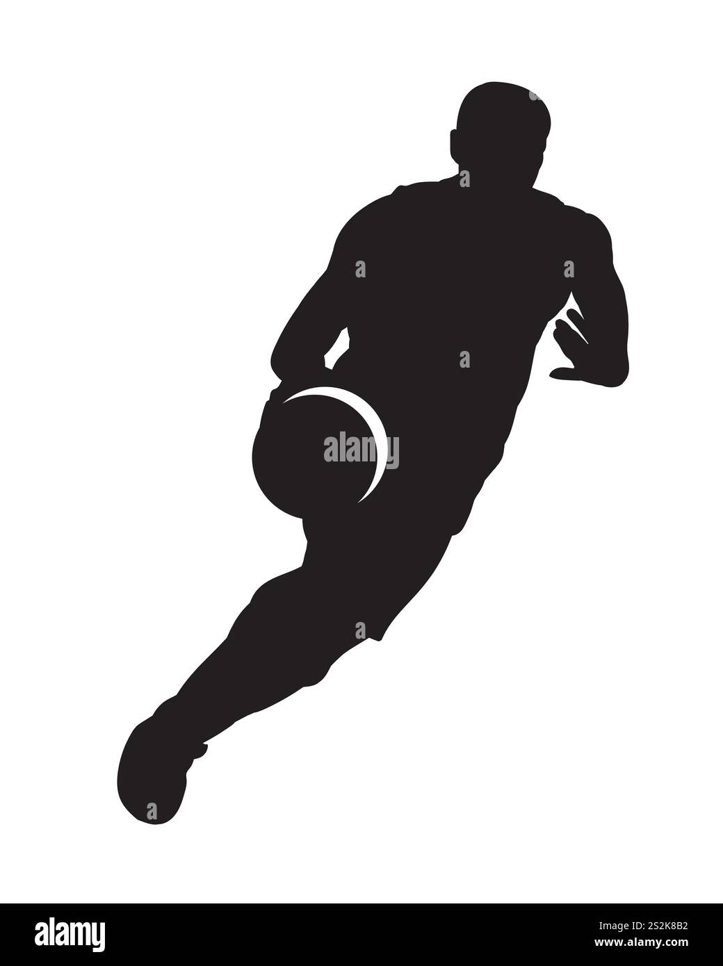 Silhouette eines Basketballspielers. 10 Illustrator Stock Vektor