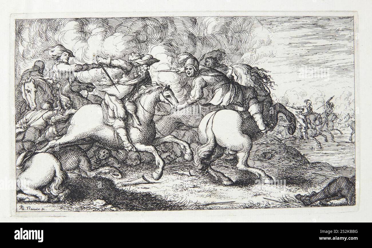 Albert Flamen, Rytterfægtning, Stockfoto