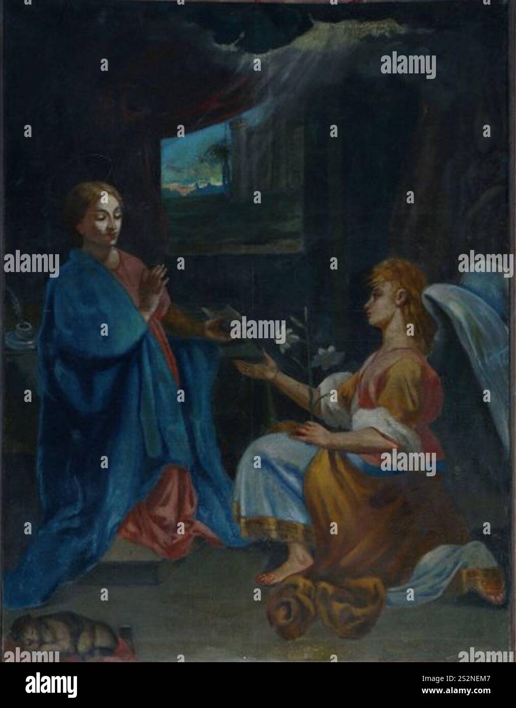 Fiori Federico Detto il Barocci SEC. XVII, Annunciazione, 4428834. Stockfoto Fiori Federico Detto il Barocci SEC. XVII, Annunciazione, 4428834. Stockfoto