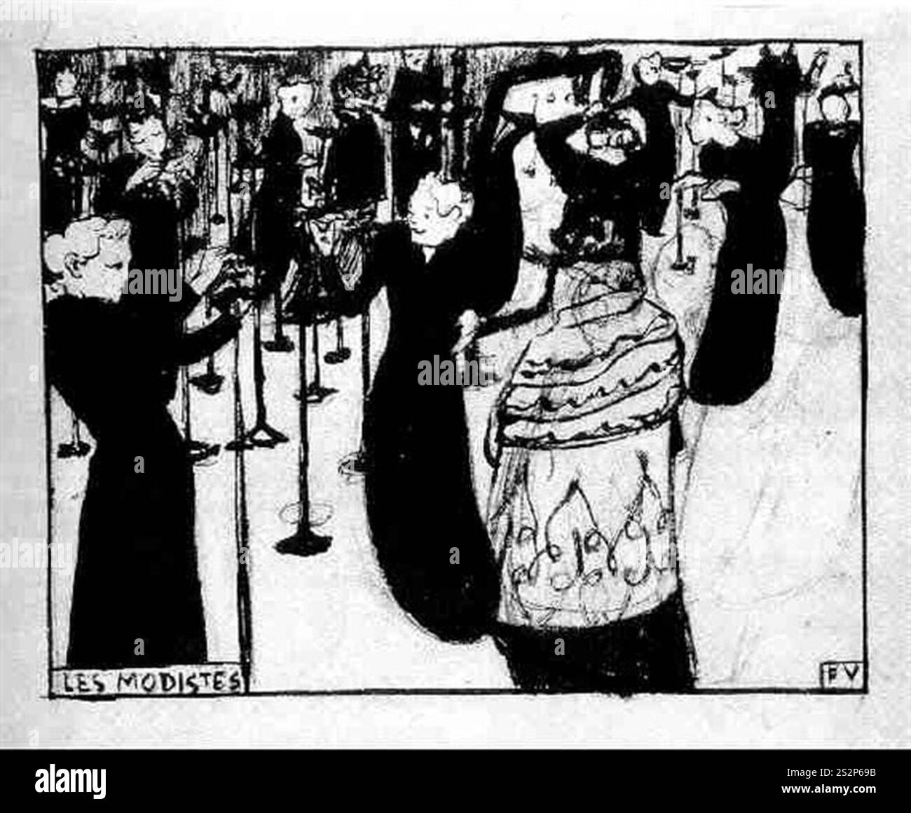 Flix-vallotton-la-modiste, 22,6 x 28,1 cm. Stockfoto Flix-vallotton-la-modiste, 22,6 x 28,1 cm. Stockfoto
