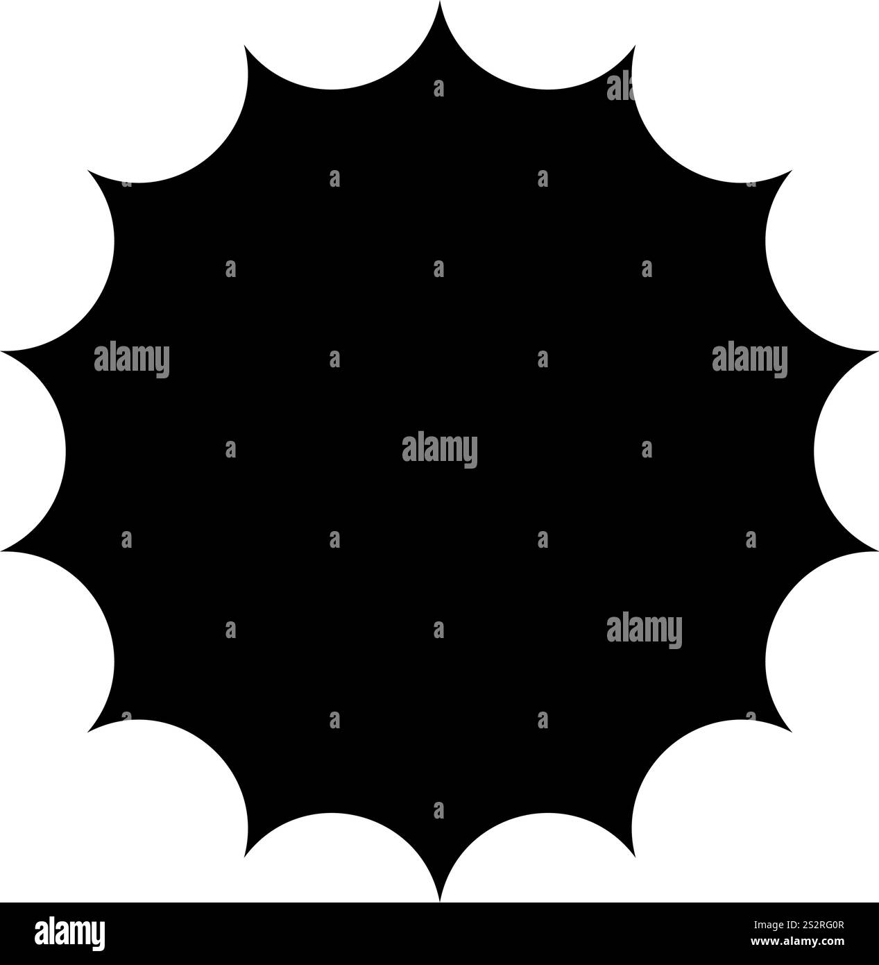Sonnensymbol. Piktogramm für Sonnenlicht, Sonnenaufgang oder Sonnenaufgang. Funkeln, Funkeln, Sternenlicht oder Bling-Zeichen. Blitz-, Licht- oder Blendeffekte, Licht oder Feuerwerk, Explosion oder Strahlungsstärke. Vektorgrafik. Stock Vektor
