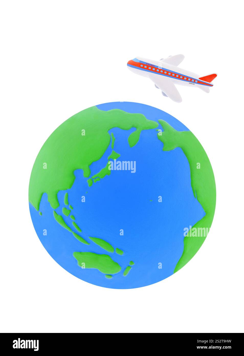Tonflugzeuge und Erde Stockfoto