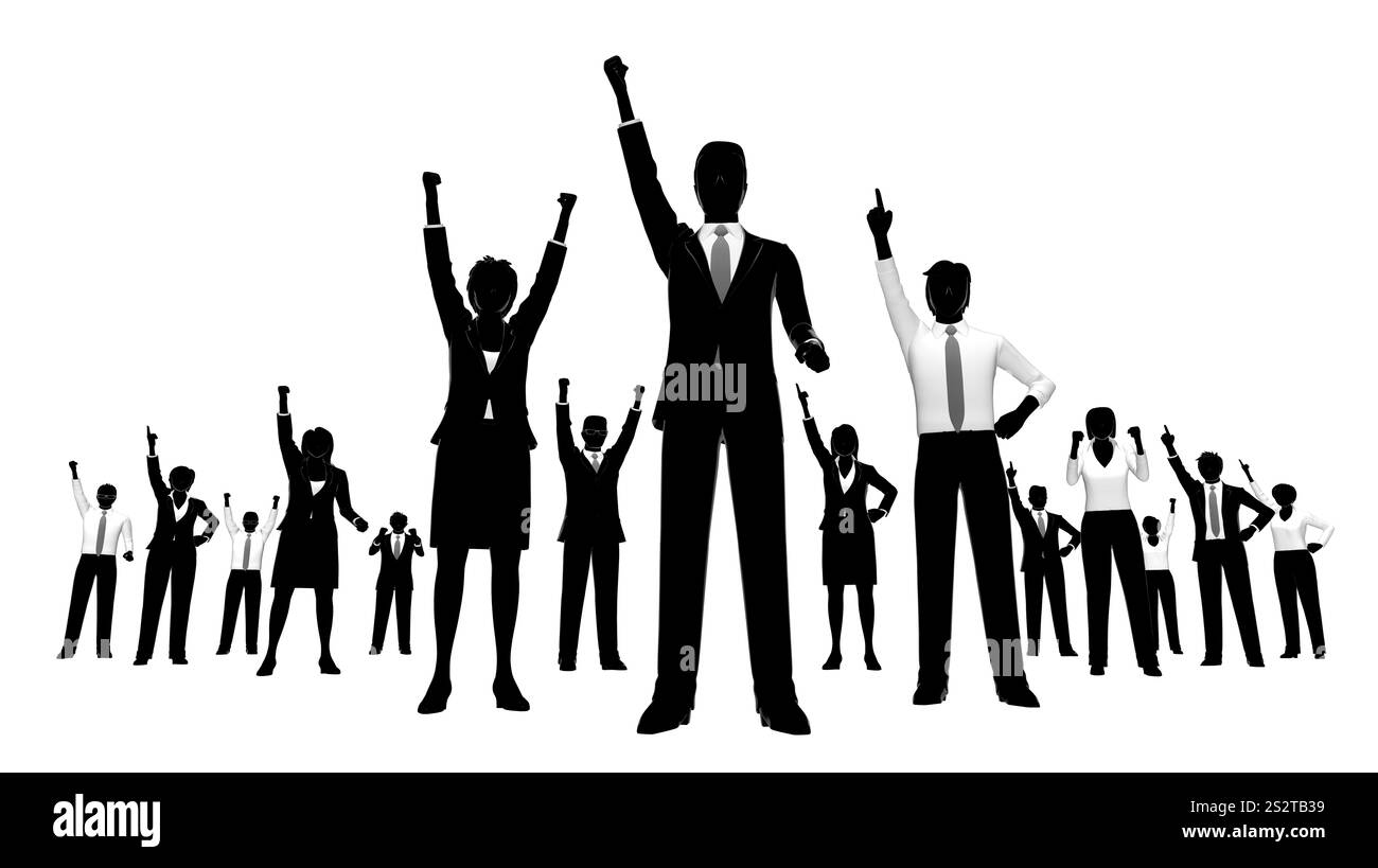 Silhouette People Business Image Stockfoto