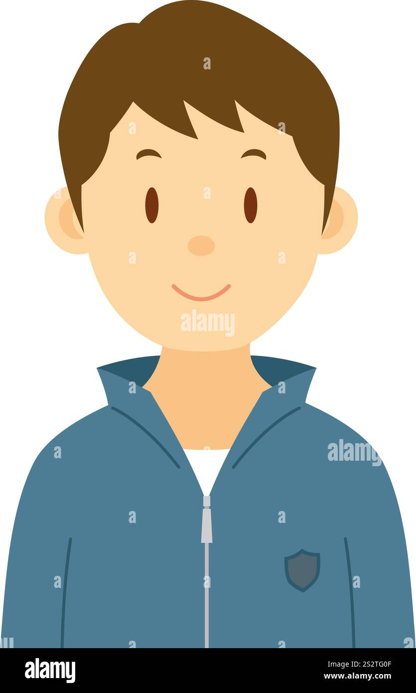 Junge männliche Brust Schuss Stockfoto