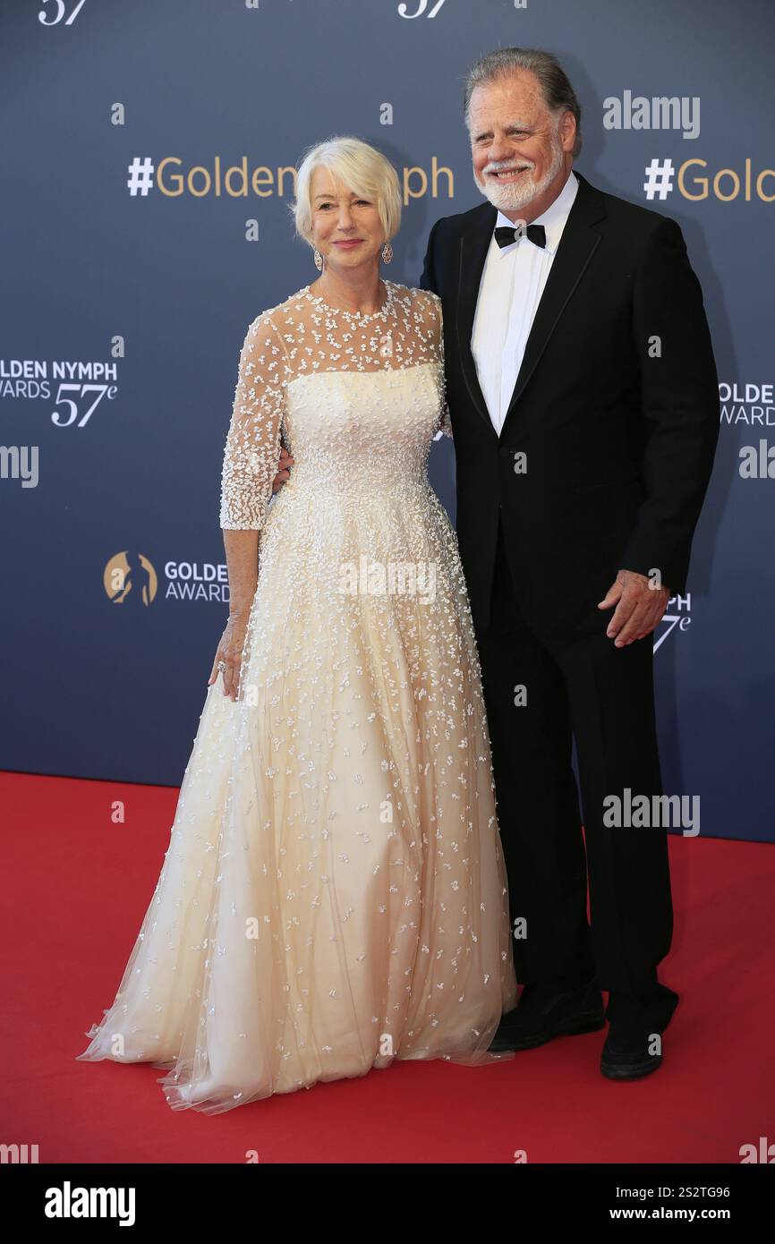 Dame Helen Mirren vor ihrem Crystal Nymph Lifetime Achievement Award, Nymphes d'Or Award Ceremony, 57. Festival de Television de Monte-Carlo, T Stockfoto