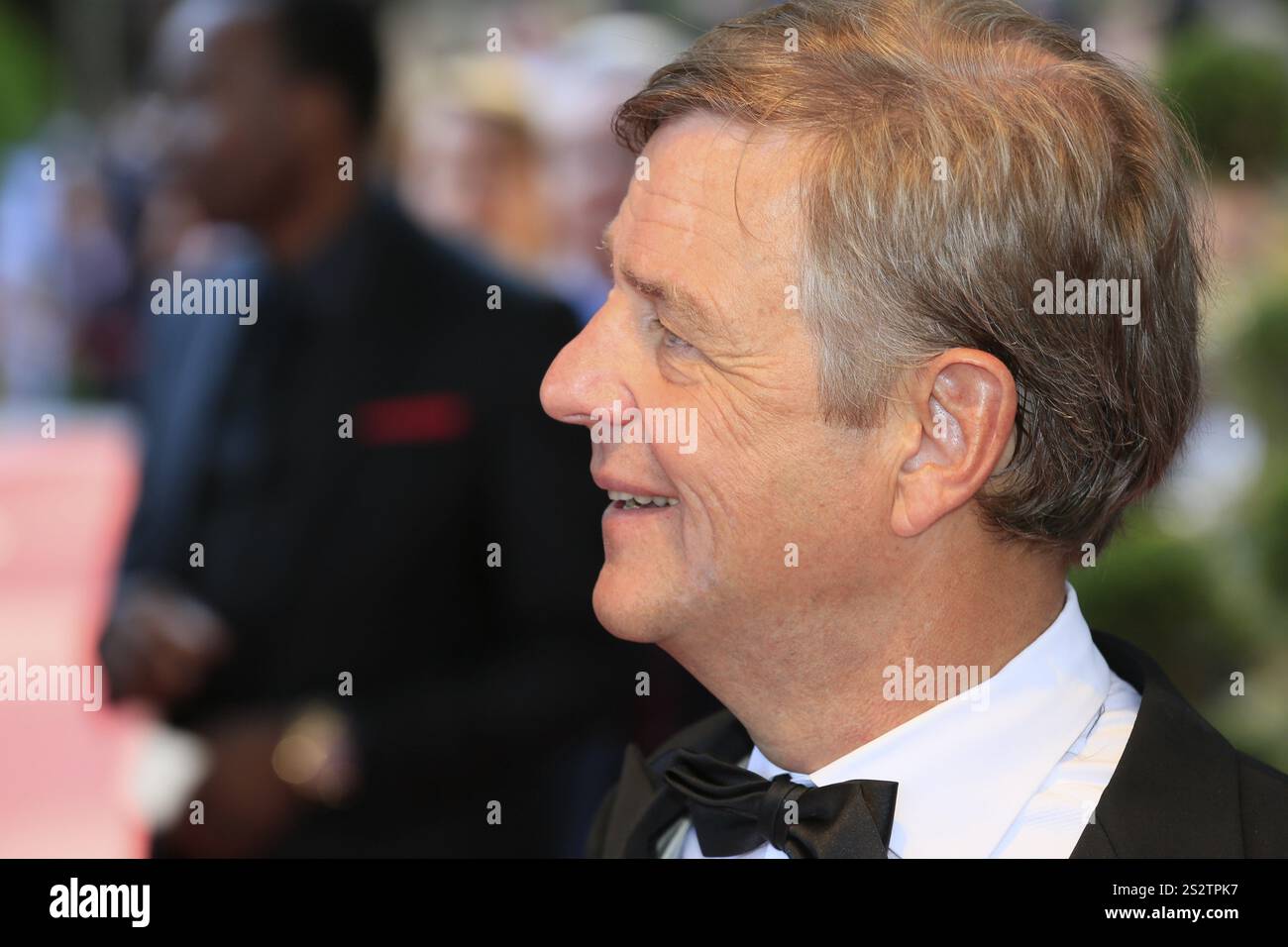 ZDF Anchorman Claus Kleber, Red Carpet Award Ceremony Nymphes d'Or, 57. Festival de Television de Monte-Carlo, TV Festival Monte-Carlo, Fürstentum Stockfoto