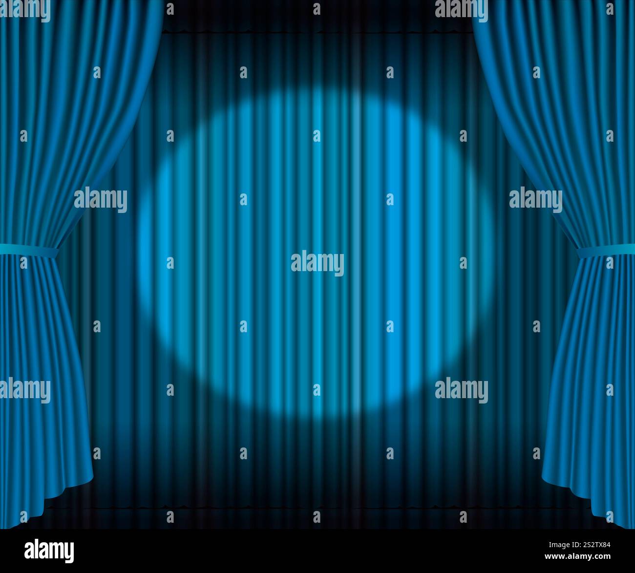 Teppiche blau, Spotlight Stockfoto