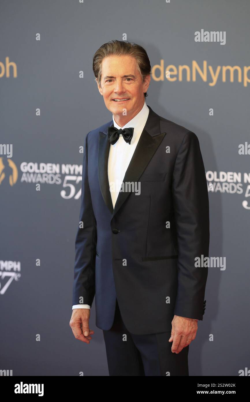 Kyle MacLachlan, Hauptdarsteller der Serie Twin Peaks, Nymphes d'Or Preisverleihung, 57. Festival de Television de Monte-Carlo, TV Festival Monte-CA Stockfoto