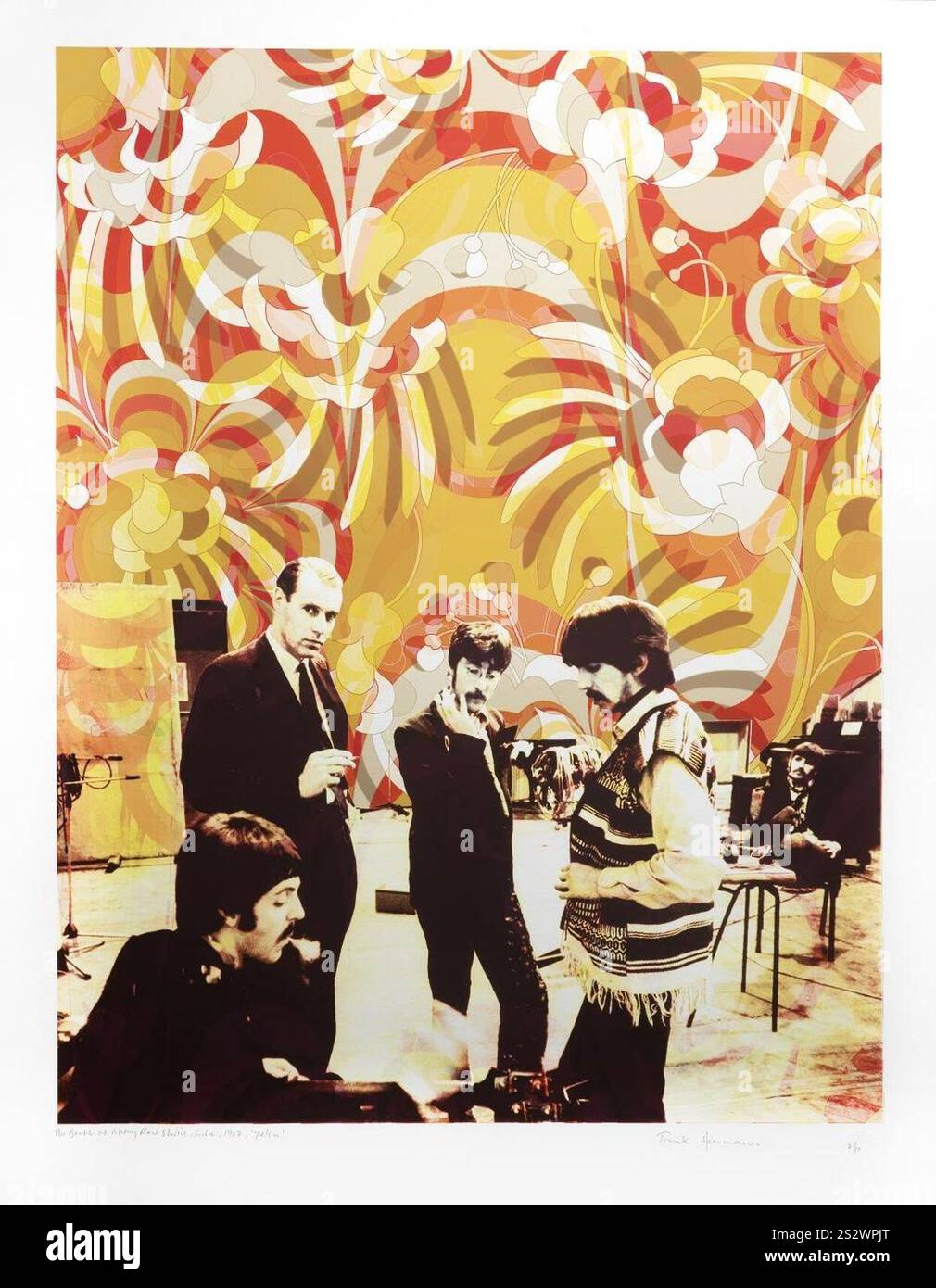 Frank S. Herrmann - The Beatles at Abbey Road Studios, 30. März 1967, gedruckt später Nr. Stockfoto