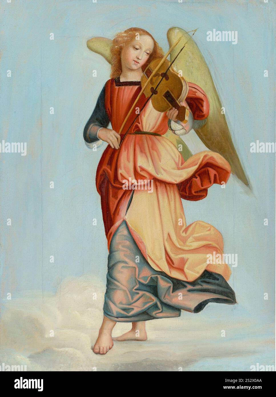 Franz Ittenbach - Musizierender Engel (nach Raffael). Um 1839-42. Stockfoto