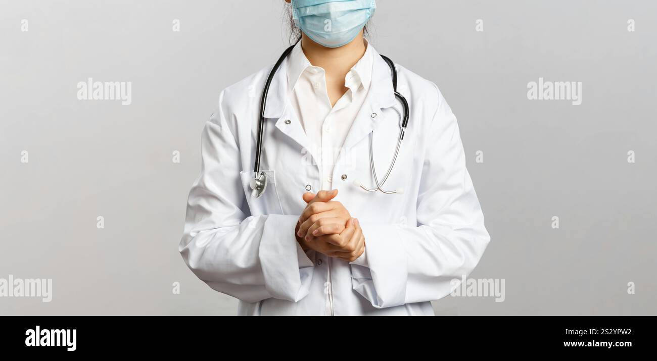 Nahaufnahme der Arzthandhaltung Stockfoto