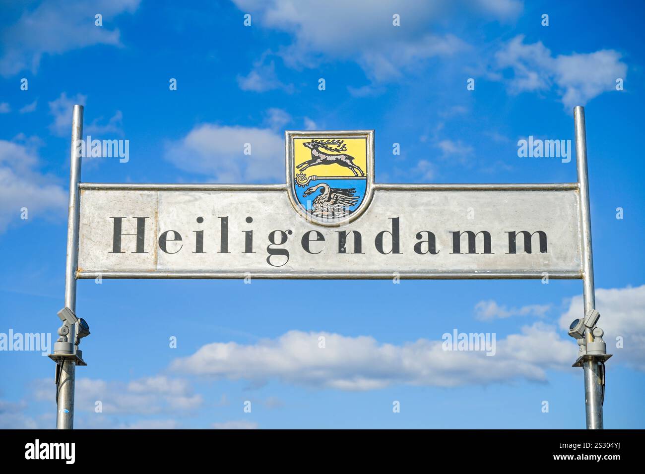 Wappen auf der Seebrücke Heiligendamm, Bad Doberan, Mecklenburg-Vorpommern, Deutschland *** Wappen auf der Seebrücke Heiligendamm Pier, Bad Doberan, Mecklenburg-Vorpommern, Deutschland Stockfoto