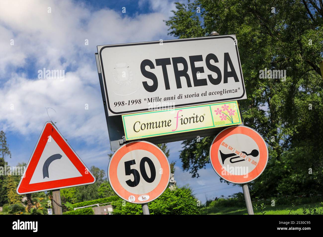 Stresa, Lago Maggiore, Italien Stockfoto