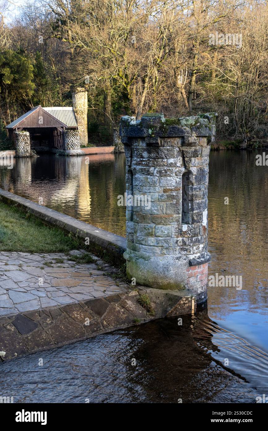 Douster Pond im Buchan Country Park in West Sussex Stockfoto