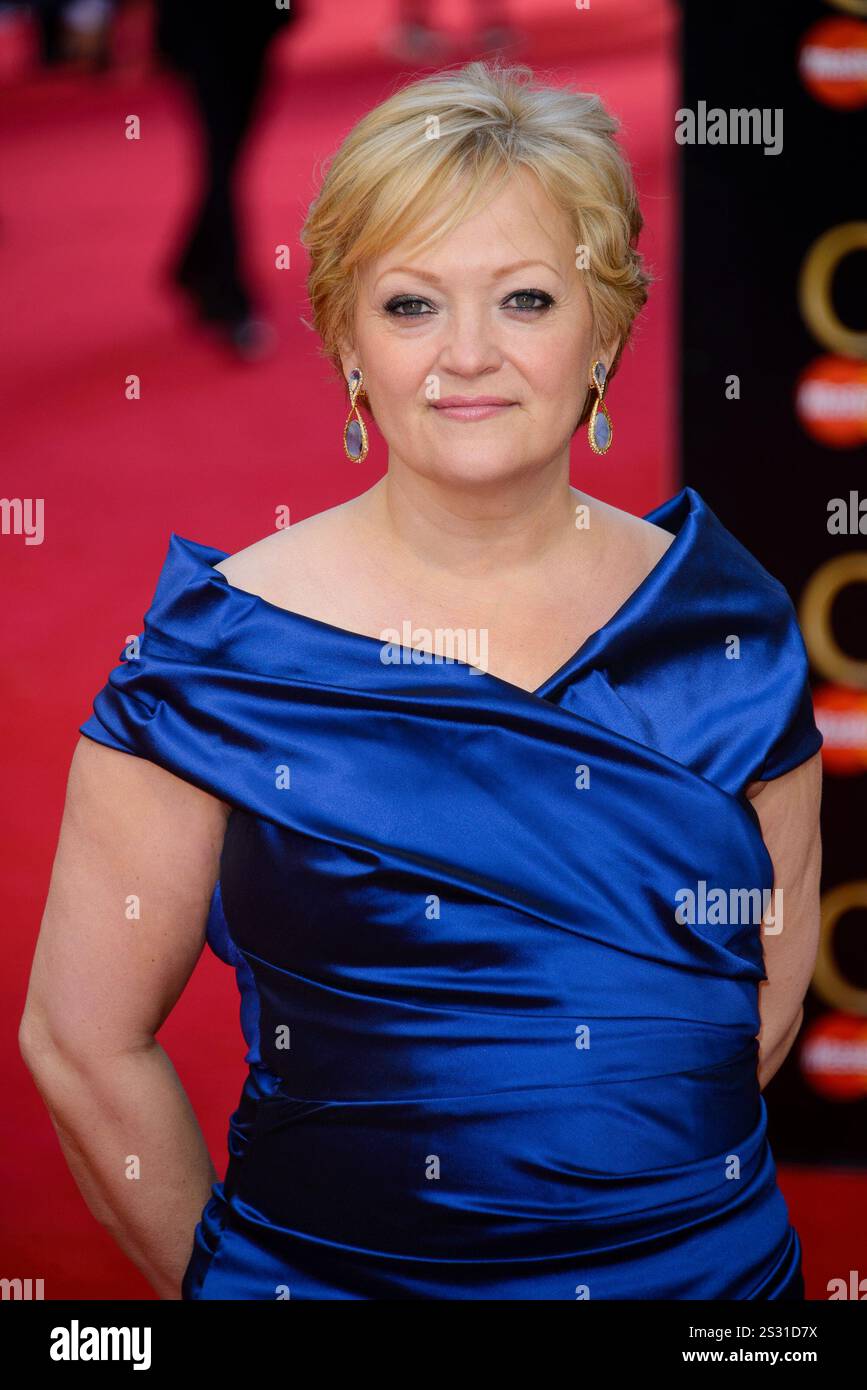 Maria Friedman nimmt an den Olivier Awards 2014 am Royal Opera House in London Teil. 13. April 2014 Stockfoto