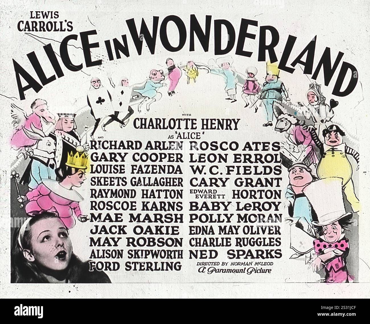 ALICE IN WONDERLAND BILD AUS DEM RONALD GRANT ARCHIV ALICE IN WONDERLAND Datum: 1933 Stockfoto