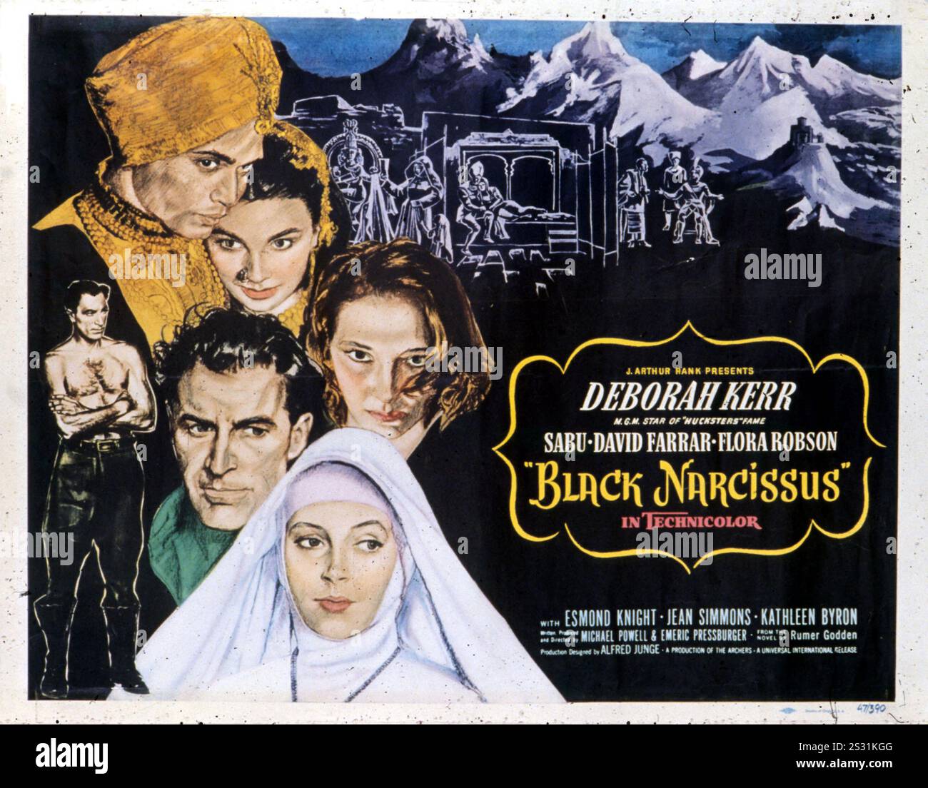 Schwarze NARZISSE POSTER VON DER RONALD GRANT ARCHIV Datum: 1947 Stockfoto