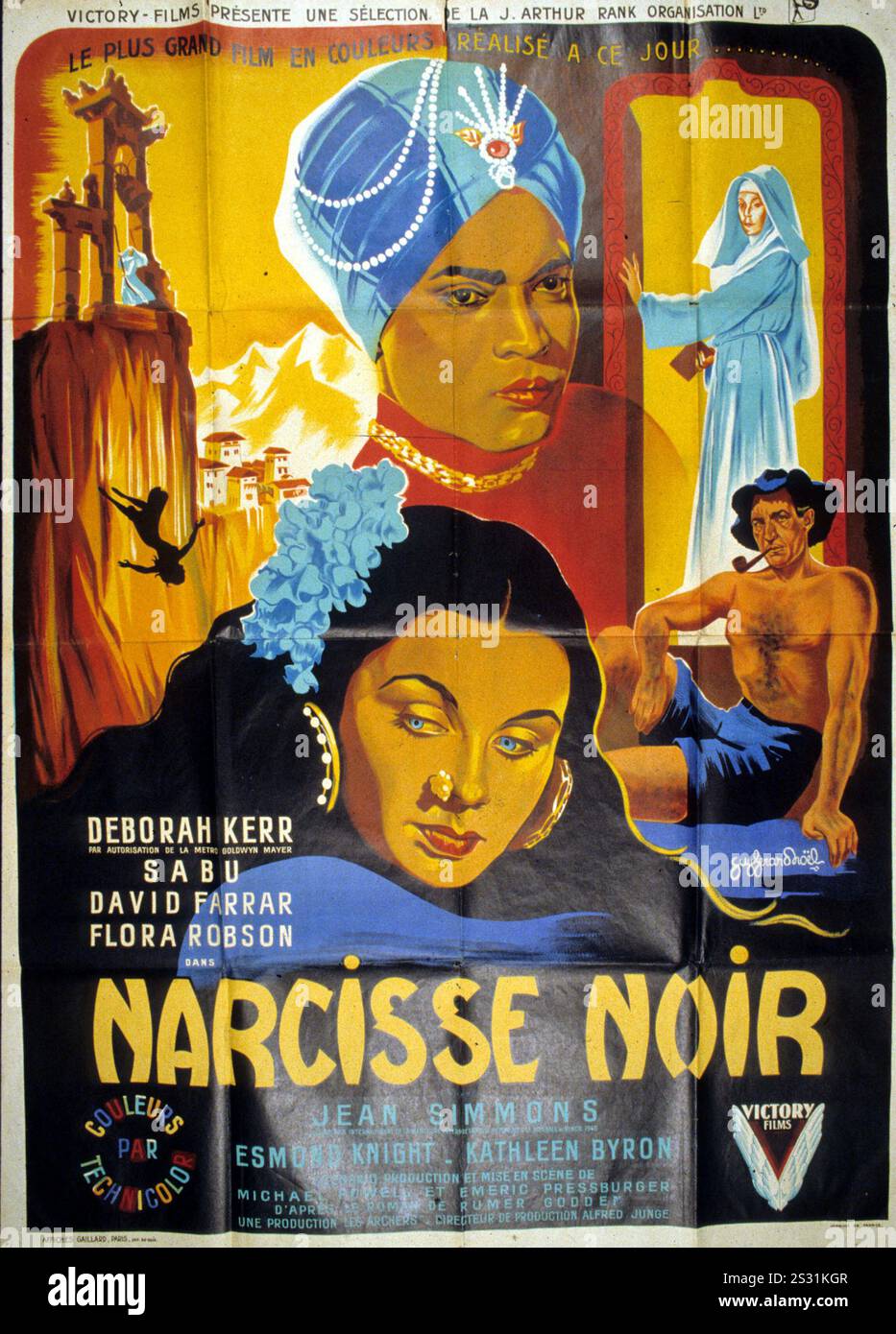Schwarze NARZISSE POSTER VON DER RONALD GRANT ARCHIV Datum: 1947 Stockfoto