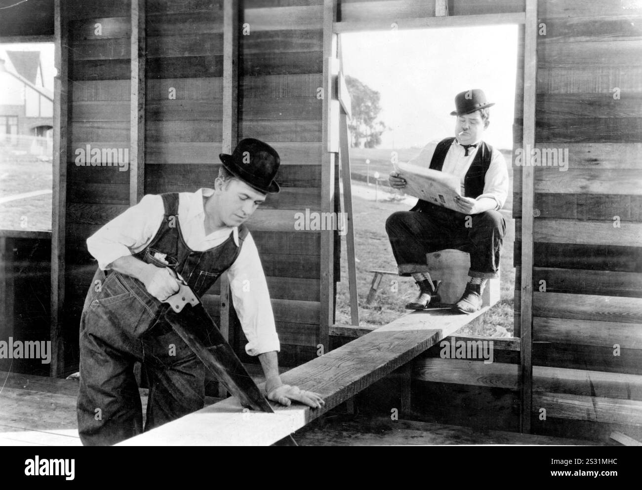 DER LETZTE SCHLIFF STAN LAUREL, OLIVER HARDY DIY Datum: 1928 Stockfoto
