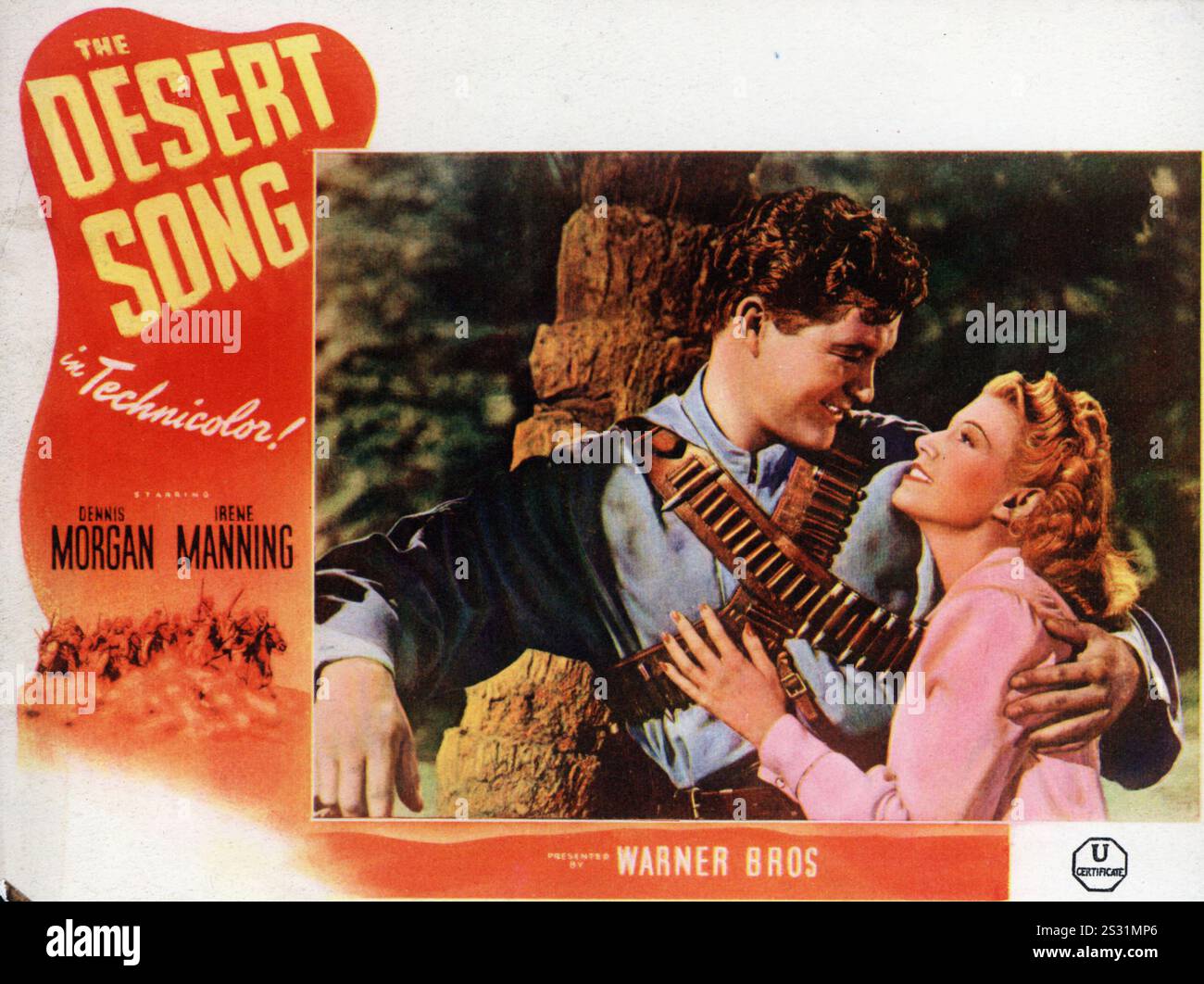 Die DESERT SONG DENNIS MORGAN UND IRENE MANNING Datum: 1943 Stockfoto