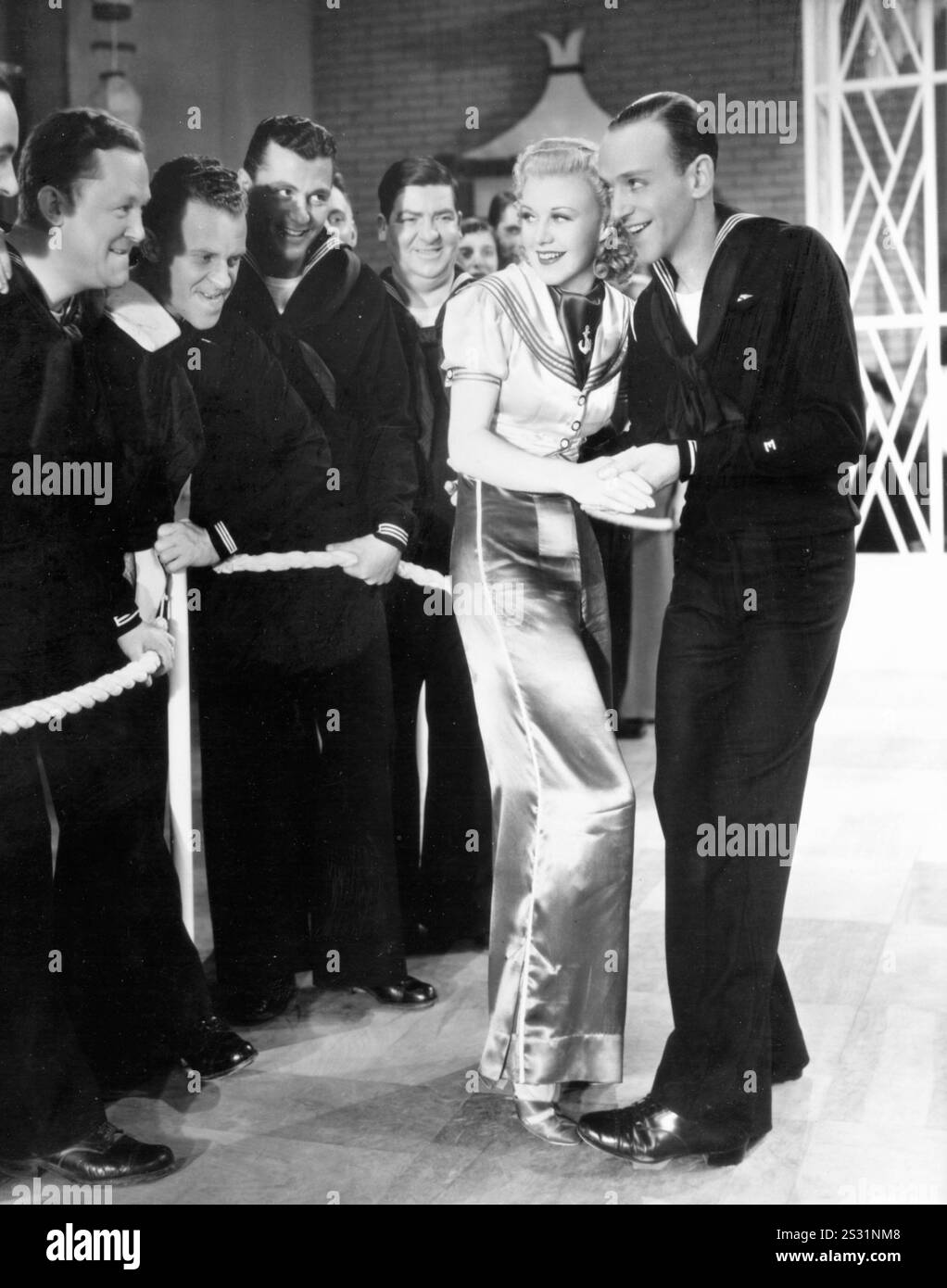 FOLGEN SIE DER FLOTTE GINGER ROGERS UND FRED ASTAIRE EIN RKO-BILD Datum: 1936 Stockfoto
