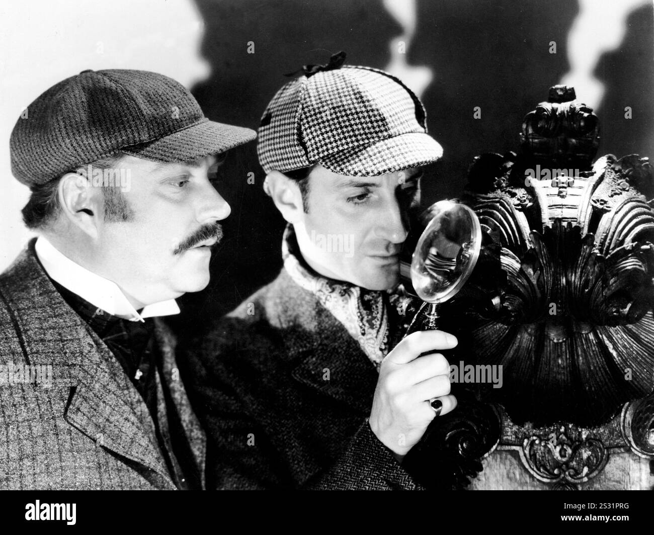 DER HUND DER BASKERVILLES NIGEL BRUCE UND BASIL RATHBONE Datum: 1939 Stockfoto