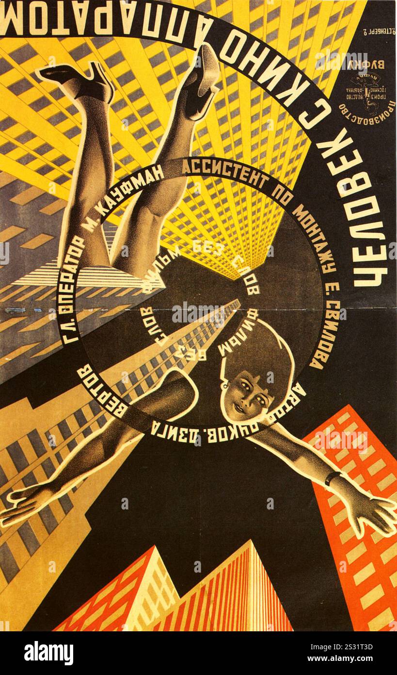 MANN MIT DER FILMKAMERA Datum: 1929 Stockfoto