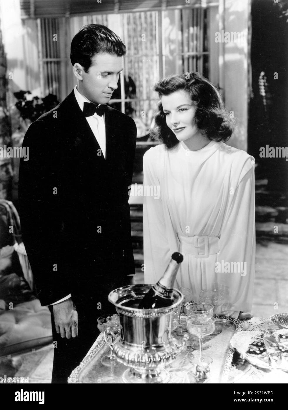 THE PHILADELPHIA STORY MGM JAMES STEWART, KATHARINE HEPBURN Datum: 1940 Stockfoto