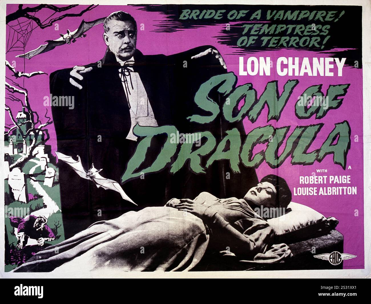 SOHN VON DRACULA Datum: 1943 Stockfoto