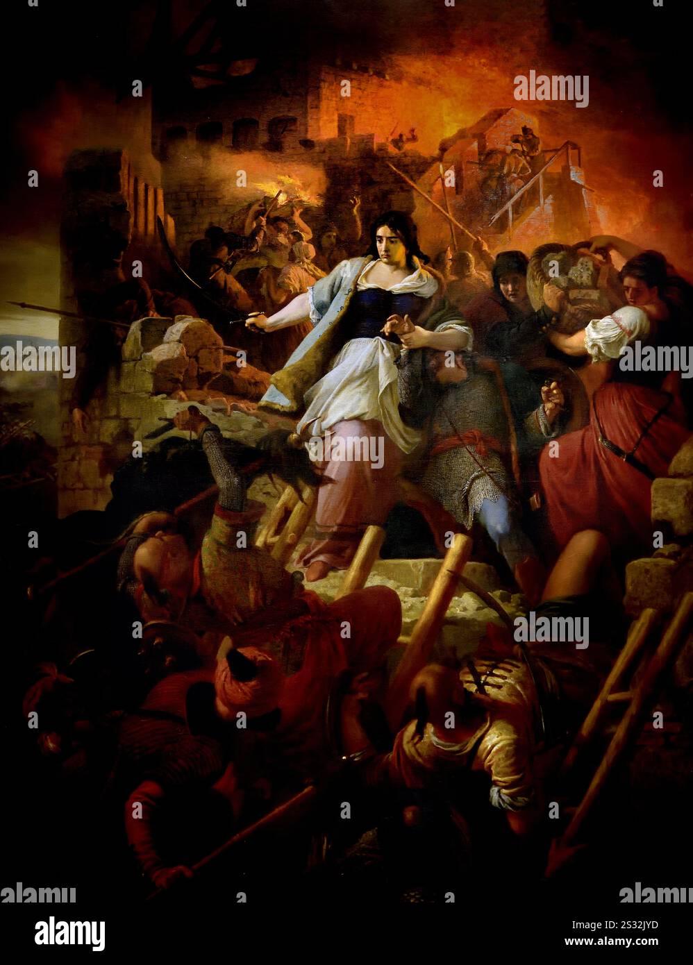 Die Frauen von Eger 1867 von Székely, Bertalan 1835-1910, Kunstmuseum, Ungarisch, Ungarn, Stockfoto