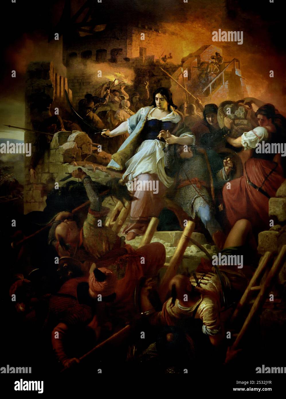 Die Frauen von Eger 1867 von Székely, Bertalan 1835-1910, Kunstmuseum, Ungarisch, Ungarn, Stockfoto