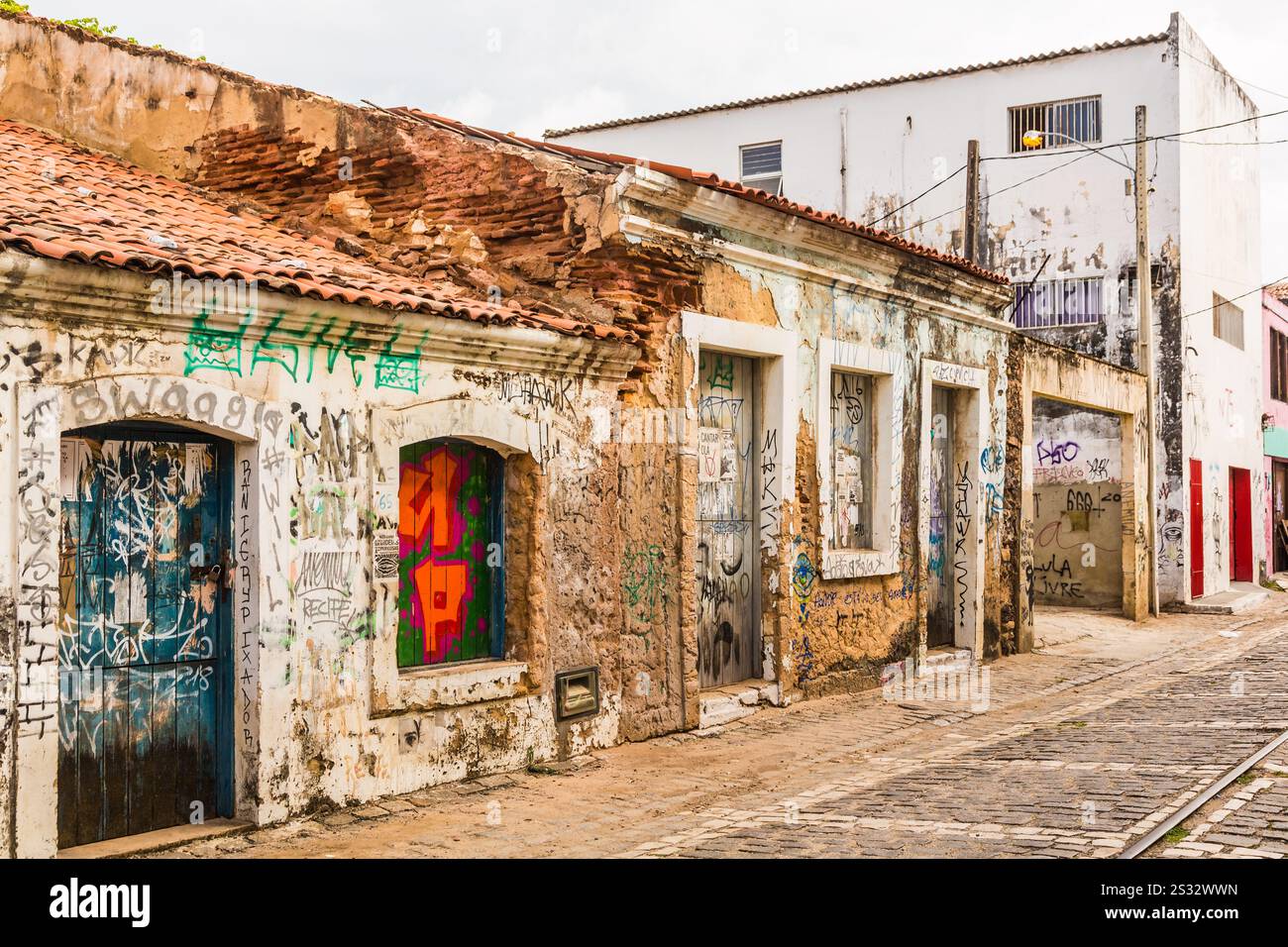 Die Seitenstraßen von Natal, Brasilien Stockfoto