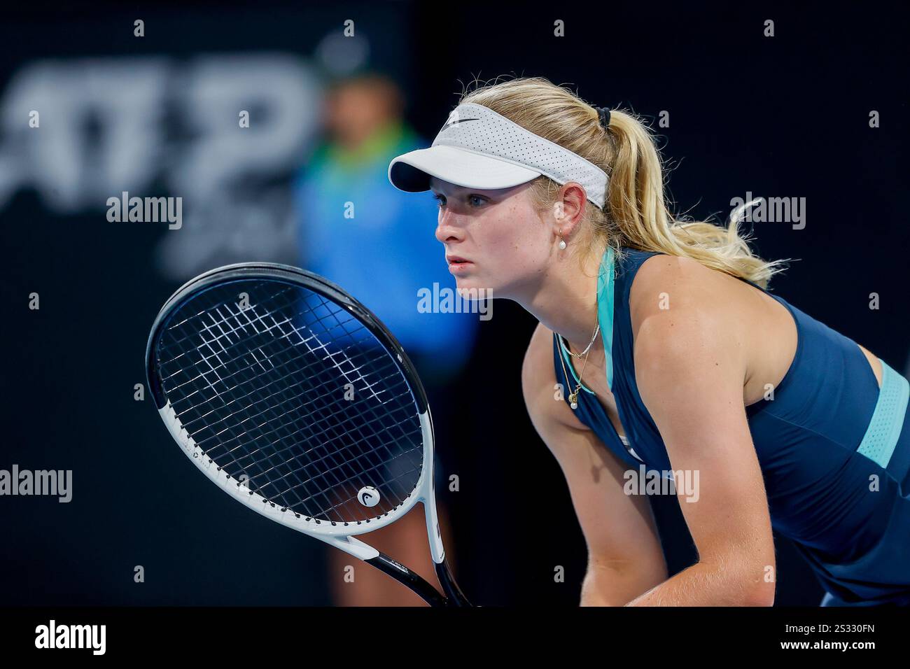 Memorial Drive Tennis Centre, Adelaide, Australien 8. Januar 2025, Adelaide International Tennis, Runde 2, Emerson JONES (Aust) Credit; Mark Willoughby/ALAMY Live News Stockfoto