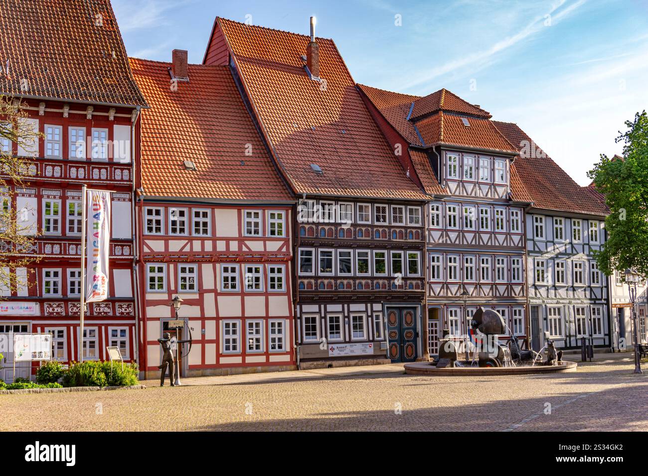 Fachwerkhäuser in Duderstadt, Niedersachsen Stockfoto