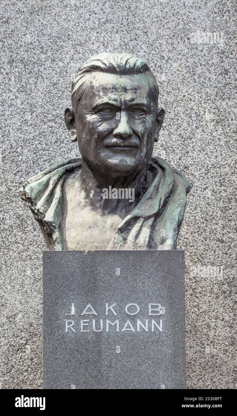 Jakon Reumann war sozialdemokratischer Politiker und Bürgermeister von Wien. Er war auch der erste Gouverneur von Wien. Österreich Stockfoto