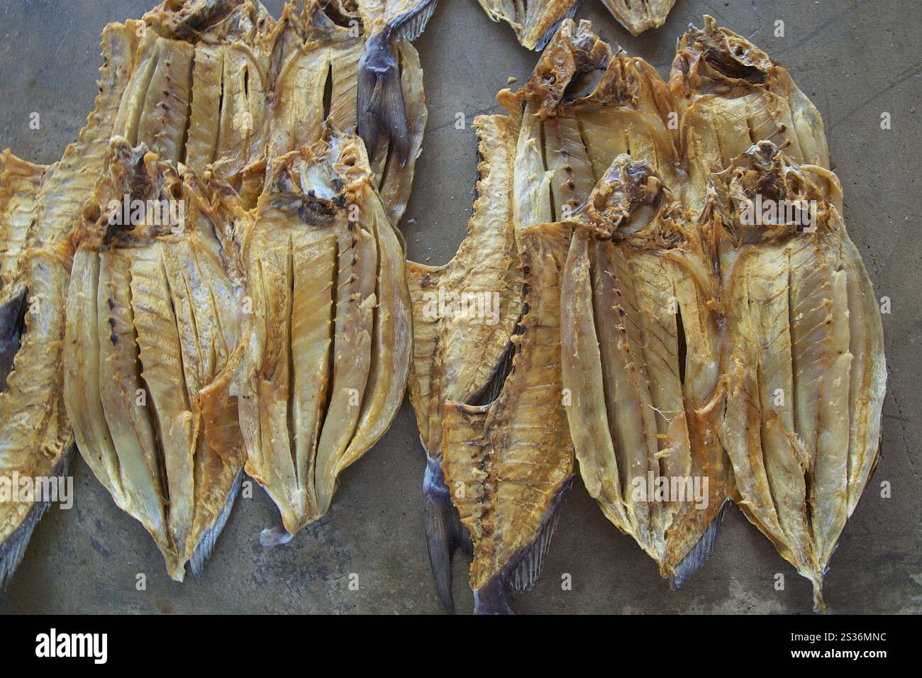 Getrockneter Fisch Stockfoto