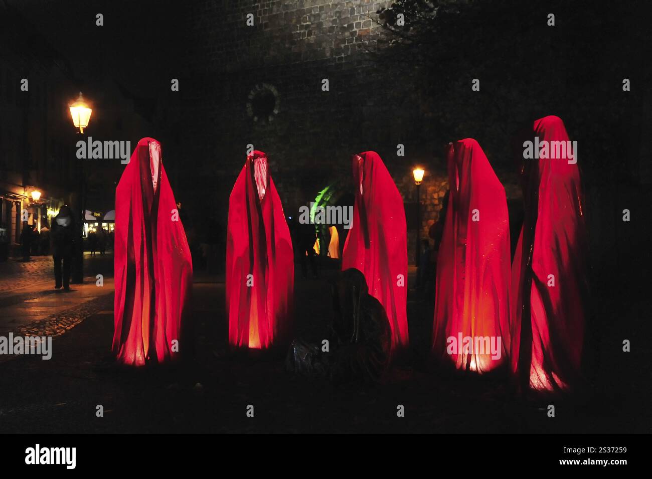 Guardians of Time Installation von Manfred Kielnhofer in Berlin Stockfoto