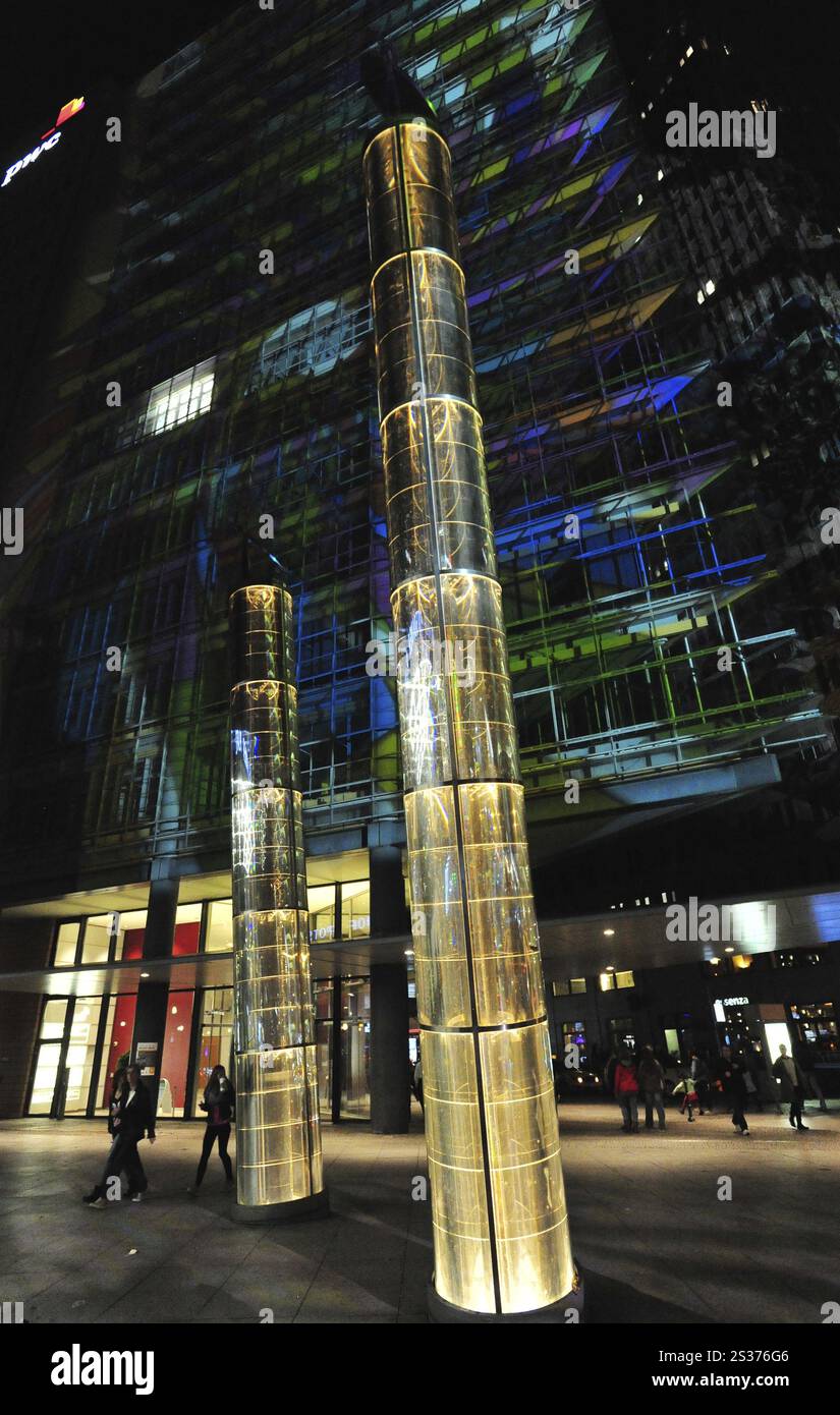 Lichterfest am Potsdamer Platz in Berlin Stockfoto