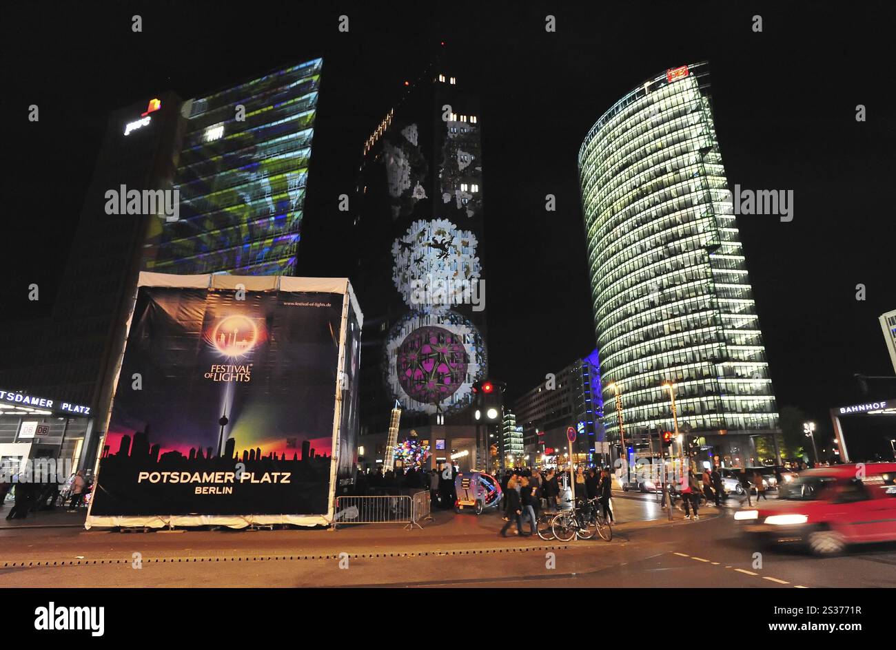 Lichterfest am Potsdamer Platz in Berlin Stockfoto
