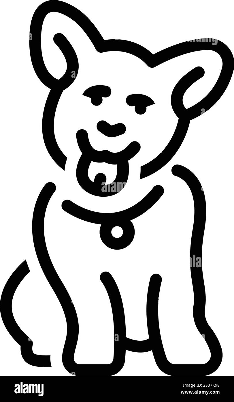 Symbol für Hund, Hündchen Stock Vektor