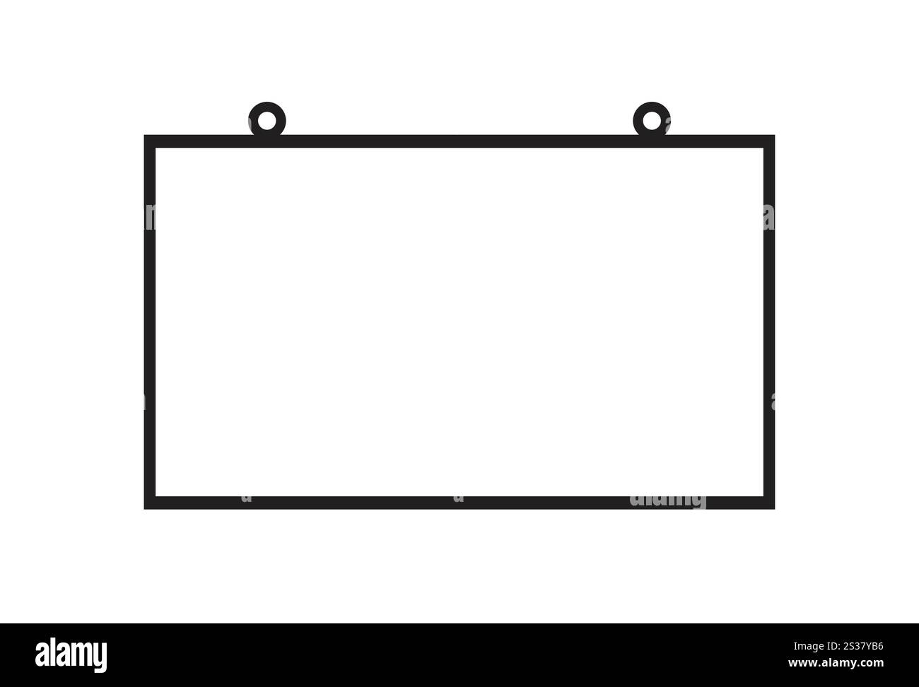 Whiteboard im Illustrationsdesign mit leerem Hintergrund Stock Vektor