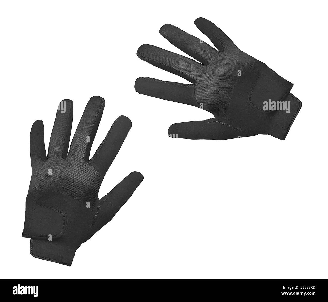 Sporthandschuhe auf weißem Hintergrund. Sporthandschuhe Stockfoto