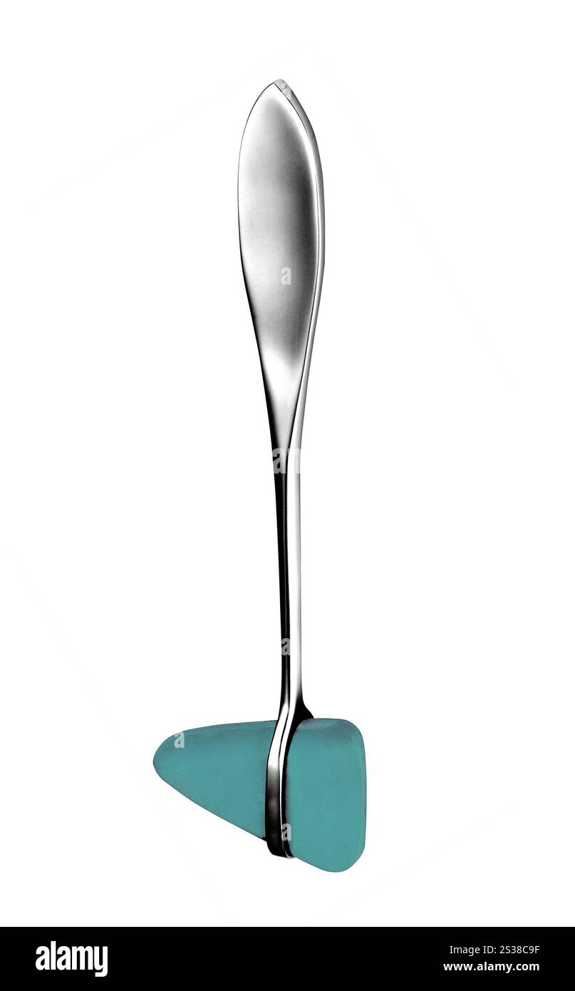 Reflexhammer isoliert auf weißem Hintergrund. Reflexhammer Stockfoto